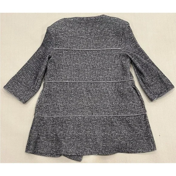 CAbi The Times Jacket Black White Gray Style 5299 Pockets Tweed Size Small - Picture 3 of 10